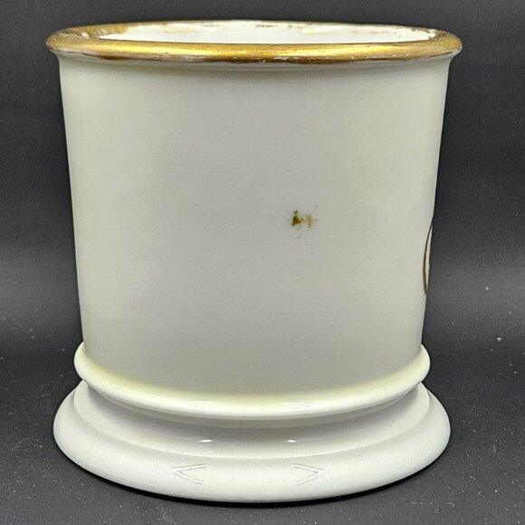 Antique Monogrammed Shaving Mug "T" circa 1913-1917 - Picture 4 of 12